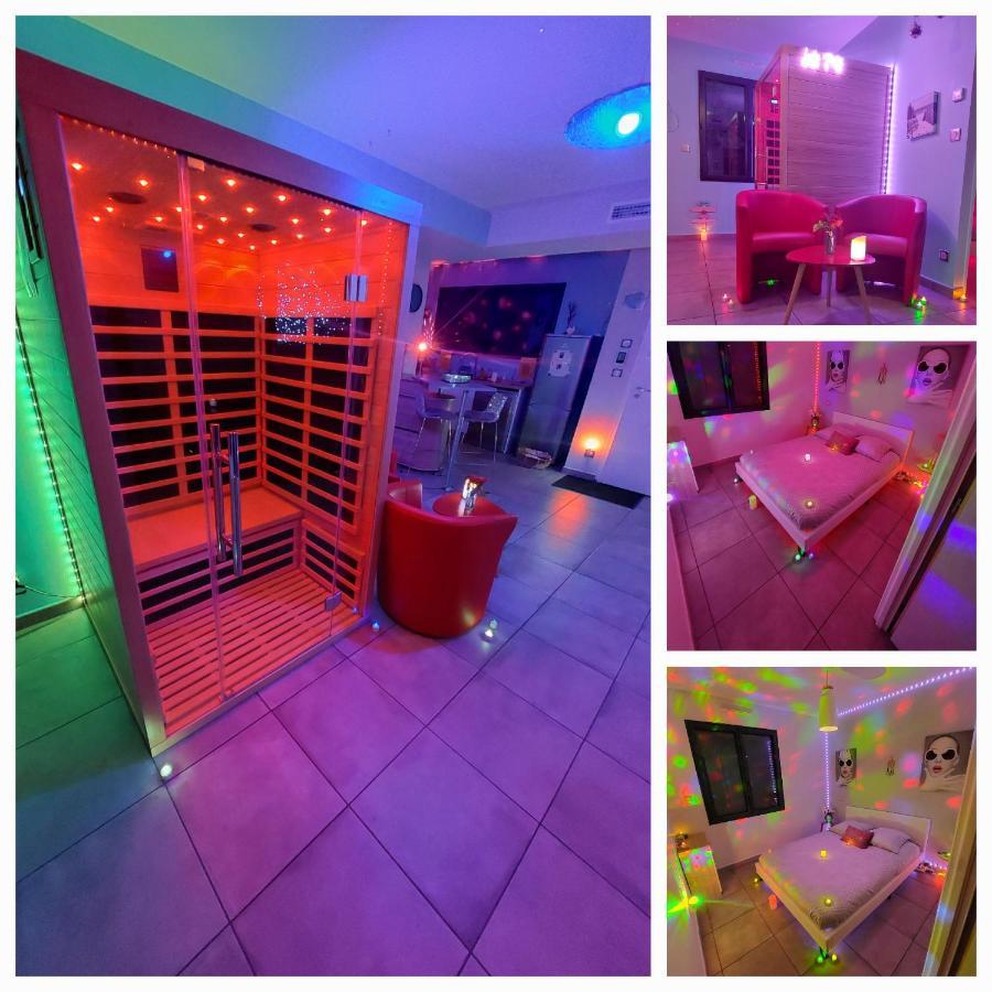 Un Sejour Romantique En Couple Avec Jacuzzi Prive Chromotherapie Jardin Maison Privee Ychoux Kültér fotó